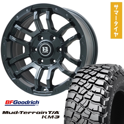 GEOLANDAR 285/65R18 夏タイヤ ホイール4本セット BFG マッドテレーンT 