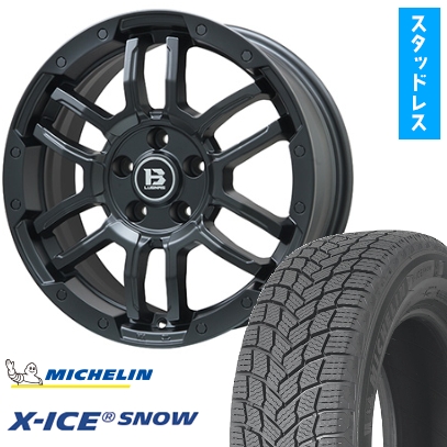 X-ICE - 225/60R18 スタッドレスタイヤ 車輪4本仕掛ける MICHELIN エックス内燃機関 白いもの (5/114車用) BIGWAY B-LUGNAS FRD 18in 車、バイク、自転車-タイヤ、ホイール-自動車