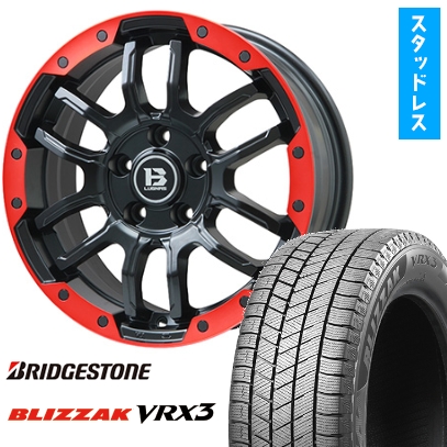 215/50R18 スタッドレスタイヤ ホイール4本セット ヤリスクロス等 BRIDGESTONE ブリザック VRX3 BIGWAY B-LUGNAS FRD 18インチ