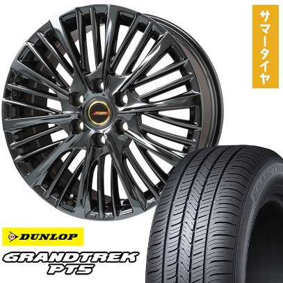 265/60R20 夏タイヤ ホイール4本セット DUNLOP グラントレック PT5 (6/139車用) プレミックス MER-X (平座ナット)  20インチ