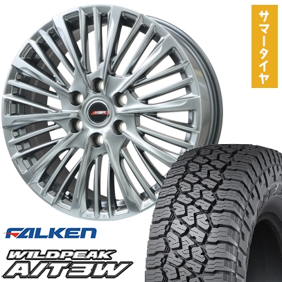 275/55R20 夏タイヤ ホイール4本セット FALKEN ワイルドピーク A/T3W (6/139車用) プレミックス MER-X 20インチ