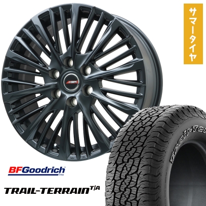 BFグッドリッチ - 265/65R18 夏タイア 銀輪4本仕かける ランクル300 トレールテレーンT/A ORWL PREMIX MER-X(つや消し黒いこと) 18in