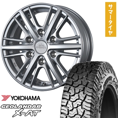 GEOLANDAR - 265/65R18 夏タイア 銀輪4本仕かける YOKOHAMA ジオランダー X-AT G016 (6/139車用) TWS グランヴァード HC1 18in