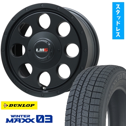 215/65R16 スタッドレスタイヤ ホイール4本セット アルファード/ヴェルファイア等 DUNLOP ウインターマックス 03 WM03 LEHRMEISTER LMG CS-8 16インチ