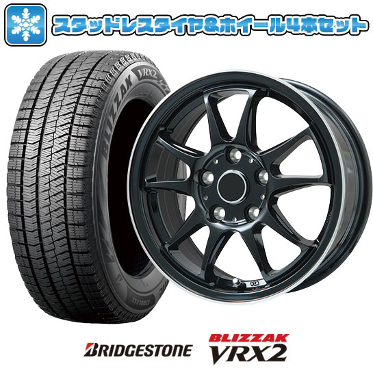 195/65R15 スタッドレスタイヤ ホイール4本セット BRIDGESTONE ブリザック VRX2 (5/100車用) ブランドル KF28B 15インチ : arktire 3861 139061 24670 24670 : アークタイヤ