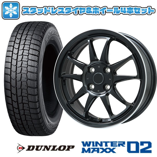 175/60R15 スタッドレスタイヤ ホイール4本セット DUNLOP ウインターマックス 02 WM02 (4/100車用) ブランドル KF28B 15インチ : arktire 3821 139060 23233 23233 : アークタイヤ