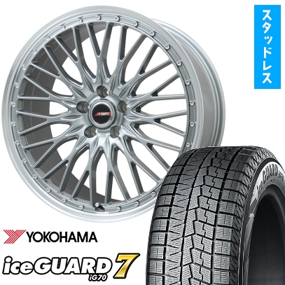 215/60R17 スタッドレスタイヤ ホイール4本セット YOKOHAMA アイスガード セブンIG70 (5/114車用) プレミックス MER PROMESH 17インチ