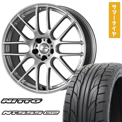 245/40R20 夏タイヤ ホイール4本セット NITTO NT555 G2 (5/114車用) WORK エモーション M8R 20インチ