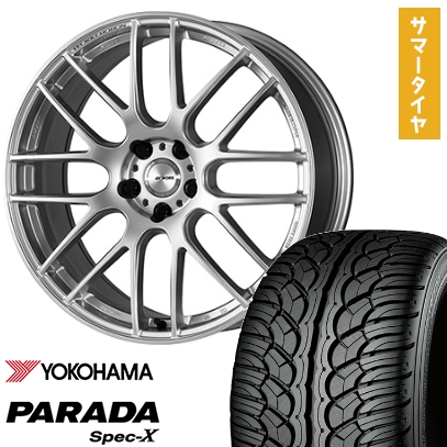 235/55R20 夏タイヤ ホイール4本セット YOKOHAMA PARADA Spec-X (5/114車用) WORK エモーション M8R 20インチ
