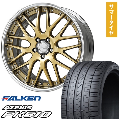 215/35R19 夏タイヤ ホイール4本セット FALKEN アゼニス FK510 (5/114車用) WORK ランベック LM1 19インチ