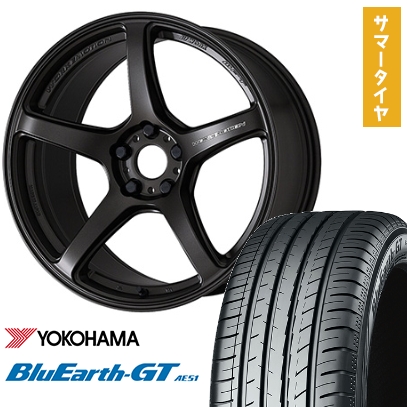 245/40R19 夏タイヤ ホイール4本セット YOKOHAMA ブルーアース GT AE51 (5/114車用) WORK エモーション T5R 19インチ