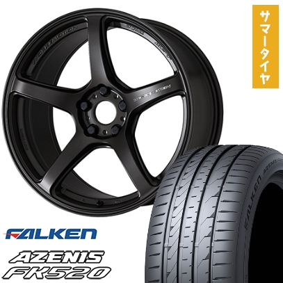 245/40R19 夏タイヤ ホイール4本セット FALKEN アゼニス FK520L (5/114車用) ワーク エモーション T5R 19インチ