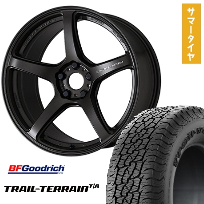 BFグッドリッチ - 235/60R18 夏タイア 車輪4本仕かける トレールテレーンT/A ORBL (5/114車用) WORK 情動 T5R 18in