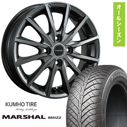 KUMHO（クムホ） 新品 軽自動車 エブリイワゴン オールシーズンタイヤ 