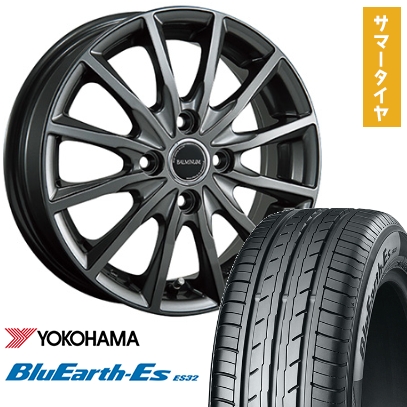 165/60R14 夏タイヤ ホイール4本セット エブリイワゴン YOKOHAMA ブルーアース ES32 BRIDGESTONE バルミナ AR12 14インチ