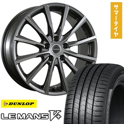 LE MANS 215/55R17 夏タイヤ ホイール4本セット DUNLOP ルマン V+( 