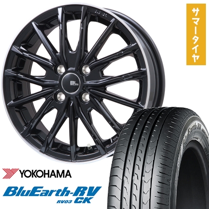 165/70R14 夏タイヤ ホイール4本セット YOKOHAMA ブルーアース RV-03CK (軽自動車用) BRANDLE-LINE DF-10M 14インチ