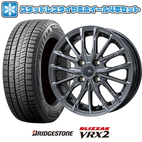 165/55R14 スタッドレスタイヤ ホイール4本セット BRIDGESTONE ブリザック VRX2 (軽自動車用) BRANDLE LINE DF 10M 14インチ : arktire 3581 144592 24637 24637 : アークタイヤ