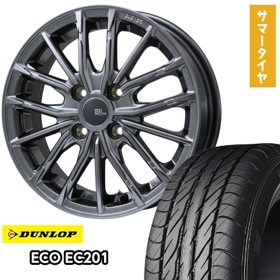 DUNLOP（ダンロップ） 145/80R12 夏タイヤ ホイール4本セット エコ 