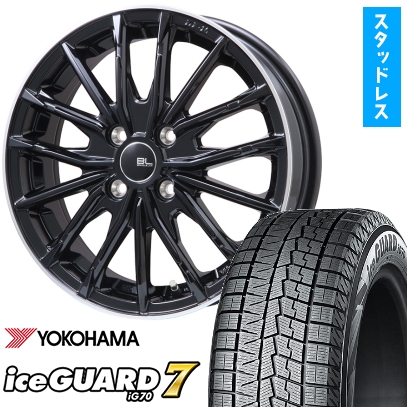 215/65R16 スタッドレスタイヤ ホイール4本セット アルファード/ヴェルファイア等 YOKOHAMA アイスガード セブンIG70 BRANDLE-LINE DF-10M 16インチ