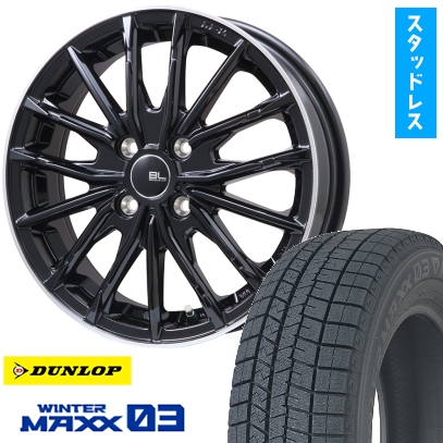 205/65R16 スタッドレスタイヤ ホイール4本セット ヤリスクロス等 DUNLOP ウインターマックス 03 WM03 BRANDLE-LINE DF-10M 16インチ