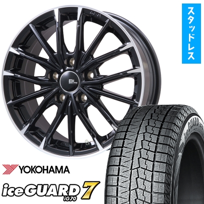 アイスガード 7 - 215/50R18 スタッドレスタイヤ 車輪4本仕掛ける ヤリスクロス等 YOKOHAMA  内燃機関かばい立て 七つIG70 ブランドルライン DF-10M 18in タイヤ、ホイール-冬タイヤ、ホイールセット-自動車