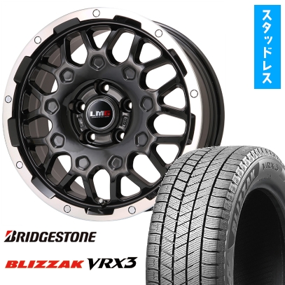 215/50R18 スタッドレスタイヤ ホイール4本セット ヤリスクロス等 BRIDGESTONE ブリザック VRX3 レアマイスター LMG MS-9W 18インチ