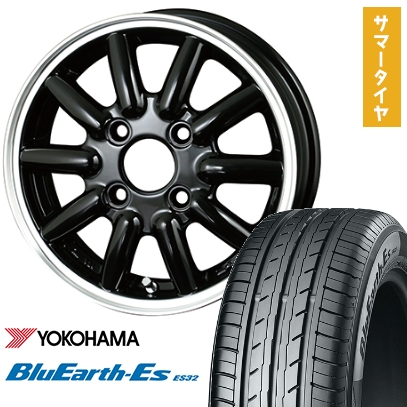 165/60R14 夏タイヤ ホイール４本セット 軽自動車用（エブリイワゴン） YOKOHAMA ブルーアース ES32 アルジェノン フェニーチェ RX-1 14インチ