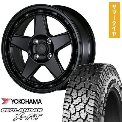 165/60R15 夏タイヤ ホイール4本セット YOKOHAMA ジオランダー X-AT G016 (軽自動車用) ALGERNON フェニーチェ クロスXC5 15インチ