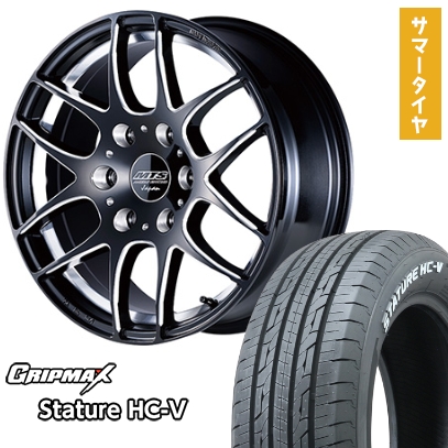 225/50R18 夏タイヤホイール付き、ハイエース用 グリップマックス 【新品】ハイエース200系 夏タイヤ ホイール4本