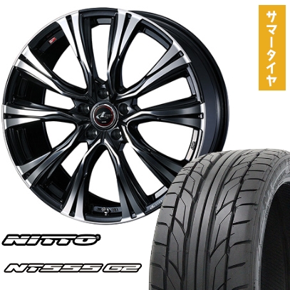 235/35R20 夏タイヤ ホイール4本セット NITTO NT555 G2 (5/114車用) WEDS レオニス VR 20インチ