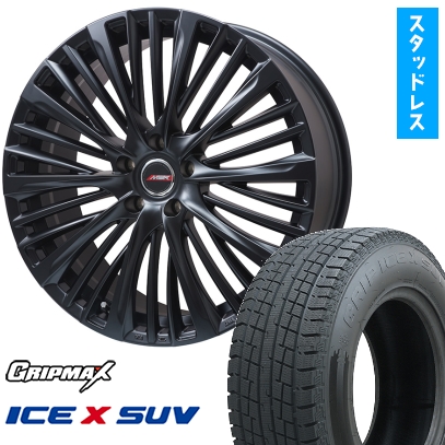 Ice X - 235/60R18 スタッドレスタイヤ 車輪4本仕掛ける GRIP MAX 内燃機関X SUV BSW ブラックサイドウォール(押さえる) (5/114車用) MER-X (R14雄捻子) 14in 自動車-車、バイク、自転車-冬タイヤ、ホイールセット