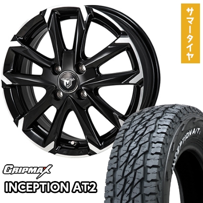 グリップマックス - 185/80R14 夏タイア 銀輪4本仕かける GRIP MAX インセプション A/TII RWL (4/100車用) MONZA JP表現スタイル MJ-V