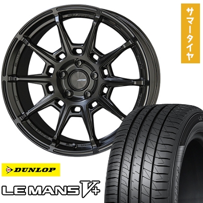 LE MANS - 245/40R19 夏タイア 車輪4本仕掛ける DUNLOP ルマン V+(ファイブつけ加える) (5/114車用) 共豊 ガレルナ レフィーノ 19in 自動車-車、バイク、自転車-夏タイヤ、ホイールセット