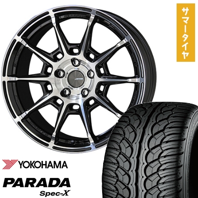 235/55R20 夏タイヤ ホイール4本セット YOKOHAMA PARADA Spec-X (5/114車用) KYOHO ガレルナ レフィーノ 20インチ