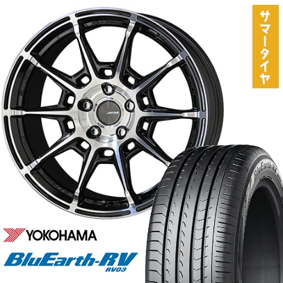 245/35R20 夏タイヤ ホイール4本セット YOKOHAMA ブルーアース RV-03 (5/114車用) KYOHO ガレルナ レフィーノ 20インチ