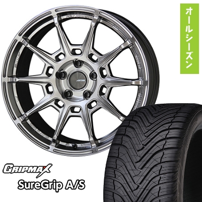 225/55R18 オールシーズンタイヤ ホイール4本セット グリップマックス シュアグリップ オールシーズン(限定) (5/114車用) KYOHO ガレルナ レフィーノ 18インチ