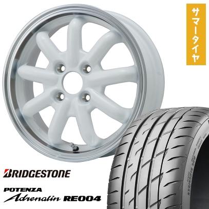 POTENZA 165/55R15 夏タイヤ ホイール4本セット BRIDGESTONE ポテンザ 