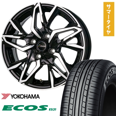 165/50R15 夏タイヤ ホイール4本セット YOKOHAMA エコス ES31 (軽自動車用) ホットスタッフ クロノス CH-112 15インチ