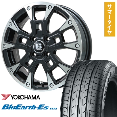 155/65R14 夏タイヤ ホイール4本セット N-BOX タント ワゴンR ヨコハマ ブルーアース ES32 ビッグウエイ B-LUGNAS BRD 14インチ