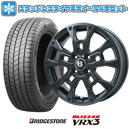 165/70R14 スタッドレスタイヤ ホイール4本セット BRIDGESTONE ブリザック VRX3 (軽自動車用) ビッグウエイ B LUGNAS BRD 14インチ ※コンパクトカー装着不可 : arktire 3581 146639 35166 35166 : アークタイヤ