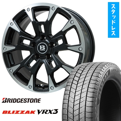 235/65R18 スタッドレスタイヤ ホイール4本セット BRIDGESTONE ブリザック VRX3 (5/114車用) ビッグウエイ B-LUGNAS BRD  18インチ
