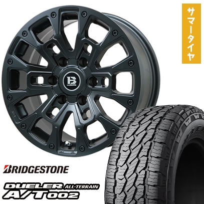 285/60R18 夏タイヤ ホイール4本セット BRIDGESTONE デューラー A/T002 RBL (6/139車用) BIGWAY B-LUGNAS BRD 18インチ