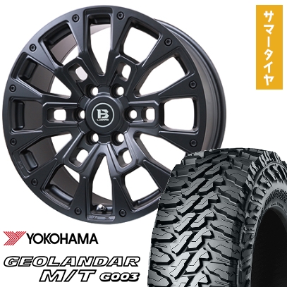 285/55R20 夏タイヤ ホイール4本セット YOKOHAMA ジオランダー M/T G003(6/139車用) BIGWAY B-LUGNAS BRD 20インチ