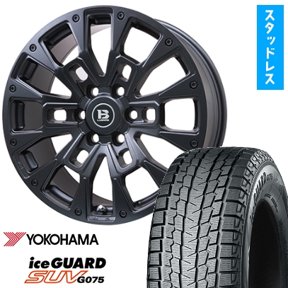 アイスガード SUV G075 - 265/60R20 スタッドレスタイヤ 車輪4本仕掛ける ヨコハマ ビッグウエイ B-LUGNAS BRD  トヨタ車専用 20in 自動車-車、バイク、自転車