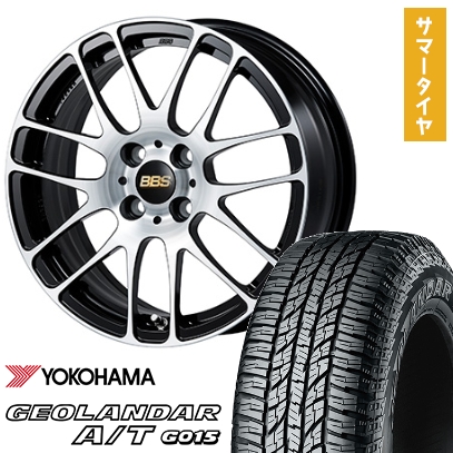 165/55R15 夏タイヤ ホイール４本セット 軽自動車用（N-BOX タント スペーシア） YOKOHAMA ジオランダー A/T G015 RBL BBS JAPAN RE-L2 15インチ