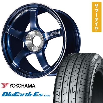215/45R18 夏タイヤ ホイール４本セット (5/114車用) YOKOHAMA ブルーアース ES32 ヨコハマ アドバンレーシング TC4 SE 18インチ