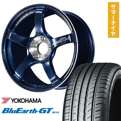 225/40R18 夏タイヤ ホイール４本セット (5/114車用) YOKOHAMA ブルーアース GT AE51 ヨコハマ アドバンレーシング TC4 SE 18インチ