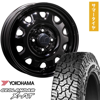 ヨコハマ　ジオランダーX-AT 145R14C ４本 GEOLANDAR 14インチ タイヤホイール 4本セット YOKOHAMA X-AT