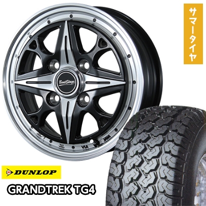GRANDTREK 145/80R12 夏タイヤ ホイール4本セット 軽自動車用（軽トラ 